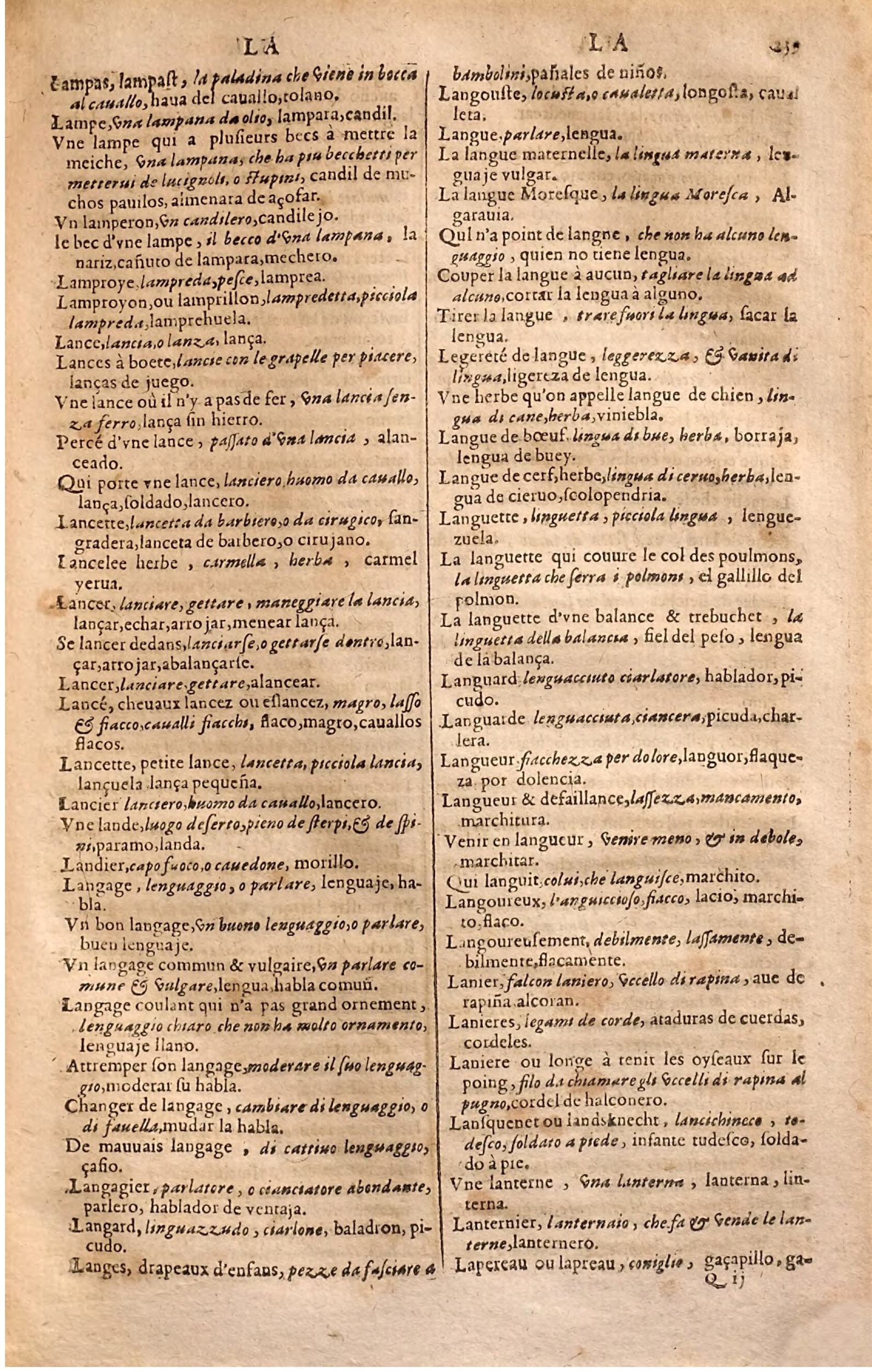1627 - Jacques Crespin - Trésor des trois langues (Seconde partie) - Regensburg