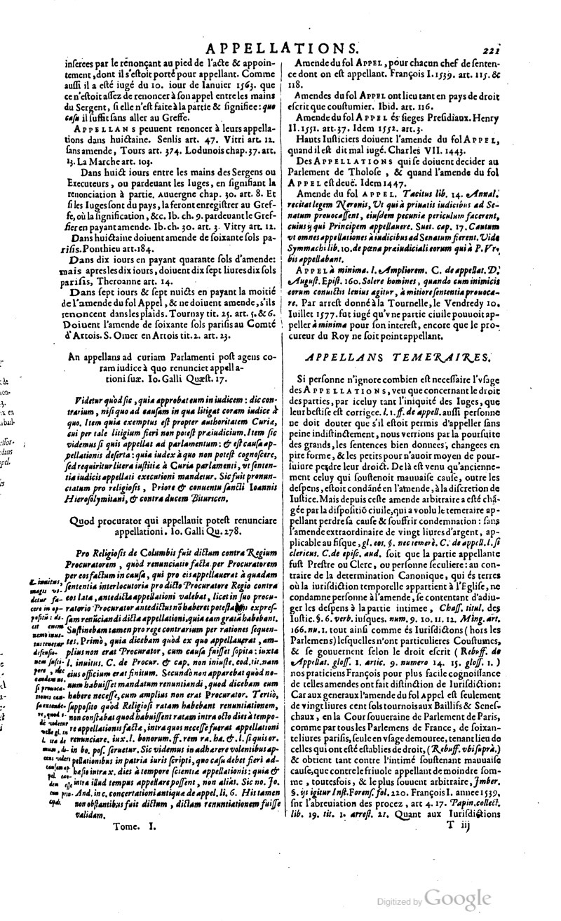 1629 - Veuve Nicolas Buon - Trésor du droit français (29620 T. 1) - BM Lyon