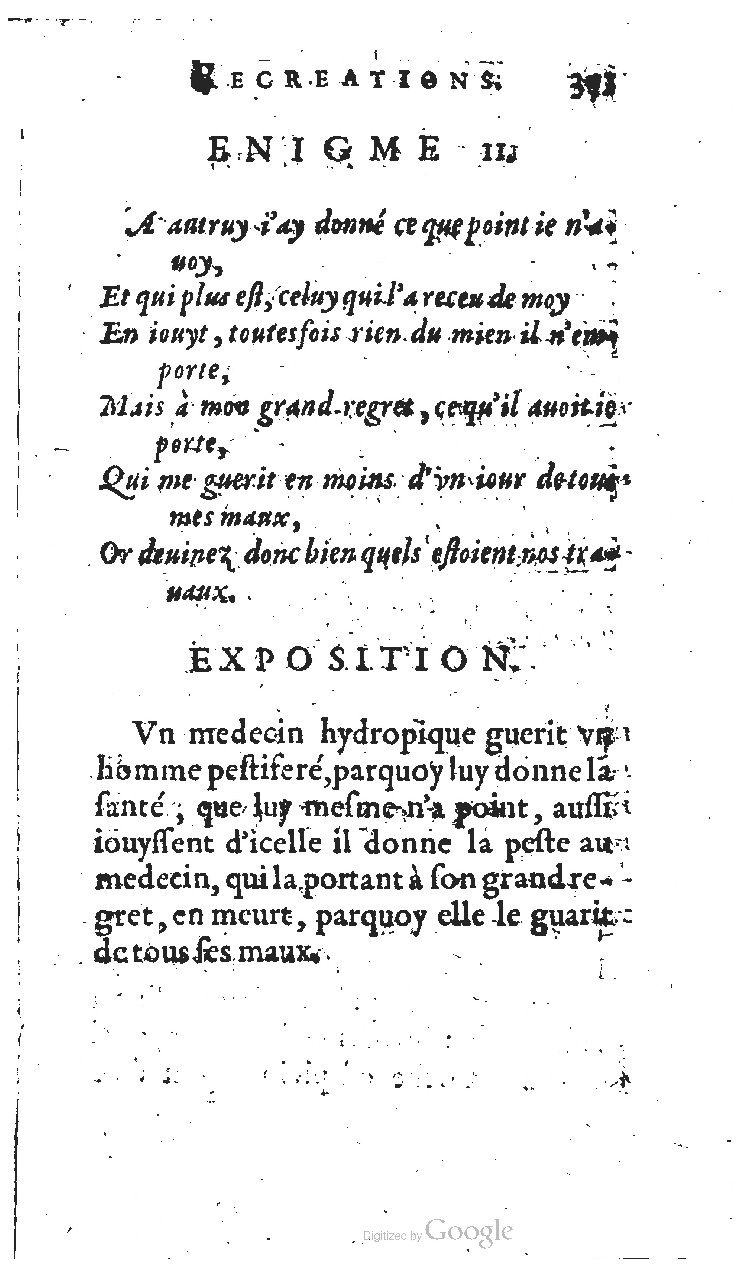 1627 - Jean Delamare - Trésor des récréations - BSB Munich