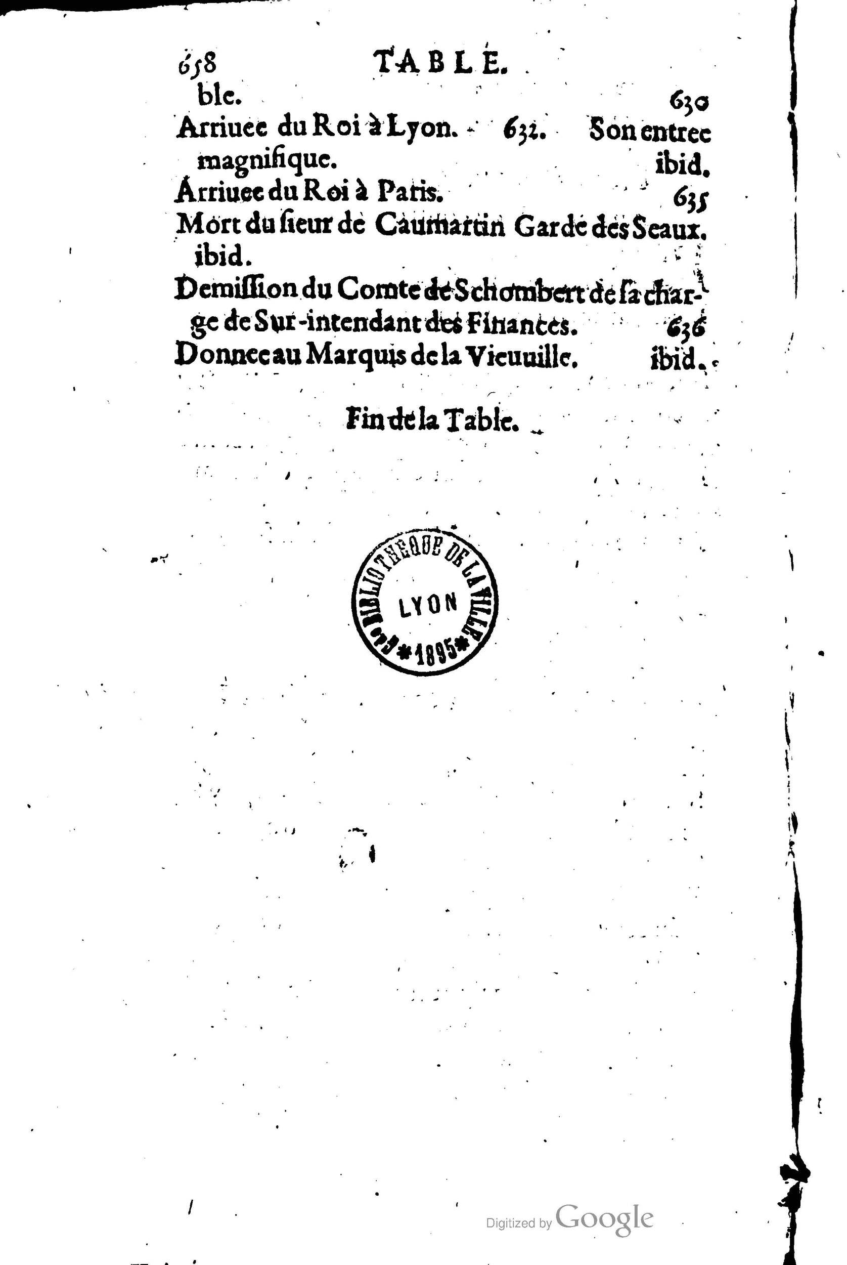1623 - Joseph Bouillerot - Trésor de l’histoire générale de notre temps - BM Lyon