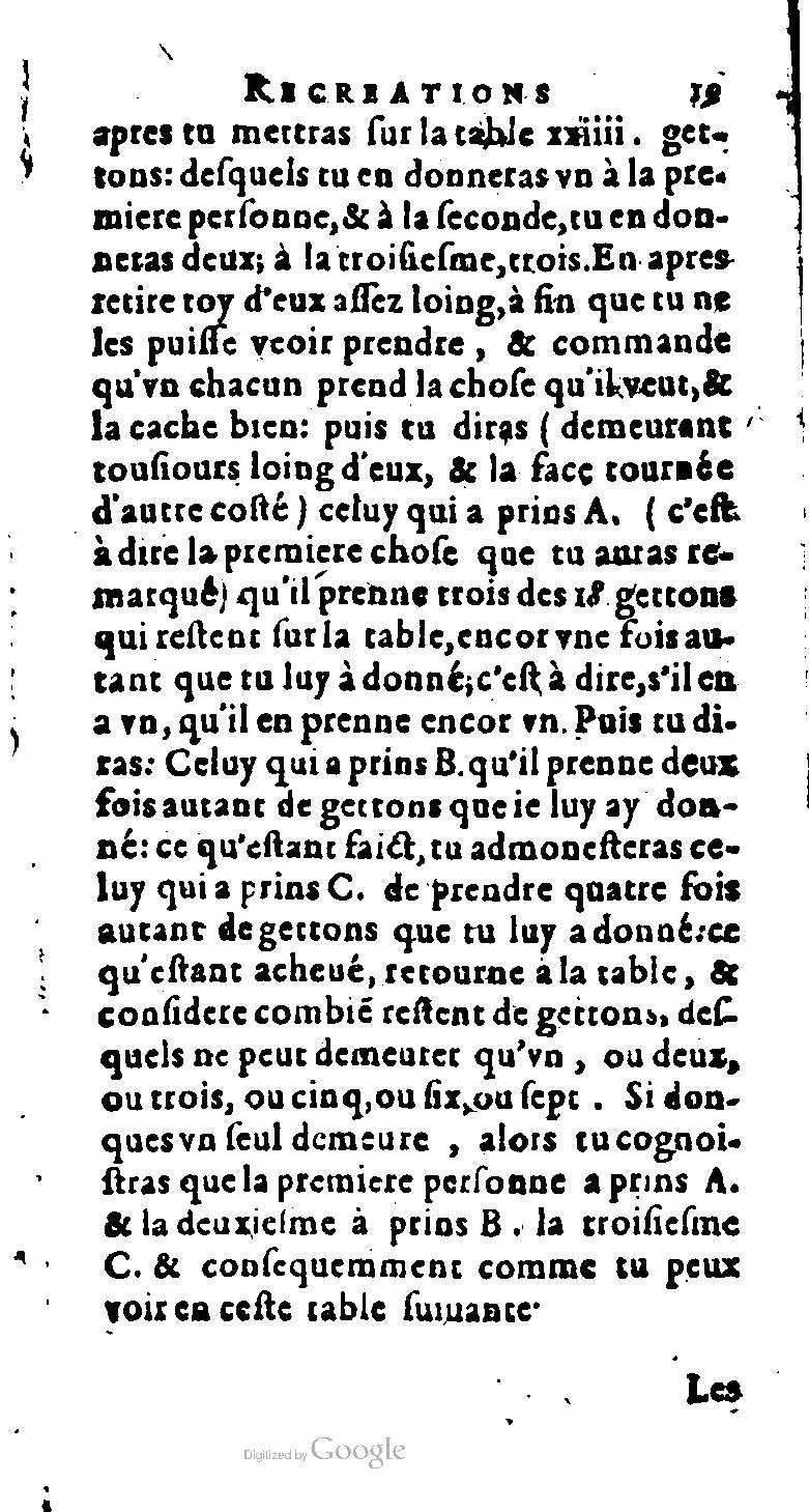 1616 - Balthazar Bellère - Trésor des récréations - NK ČR Prague