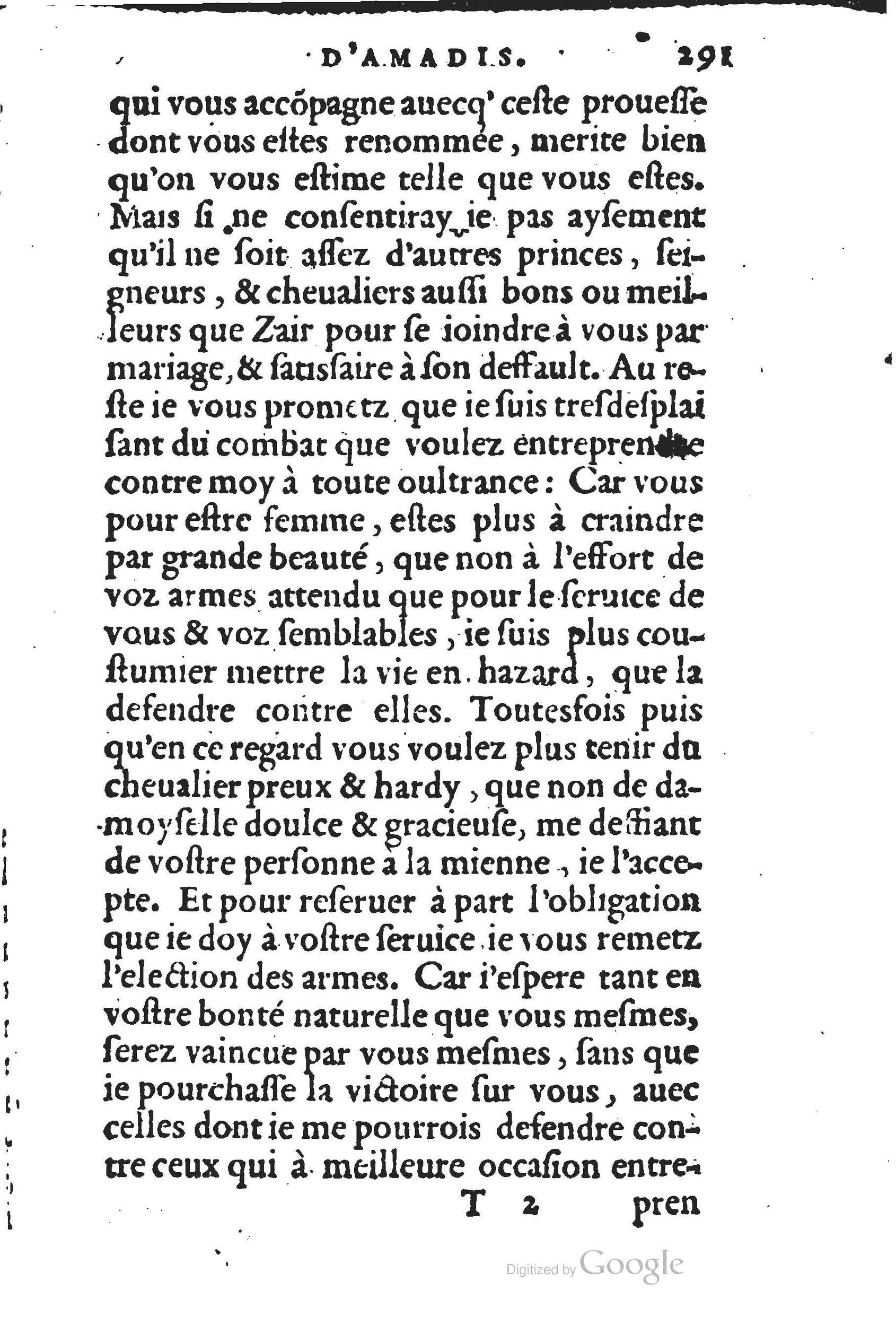 1560 - Jean d’Ogerolles et Gabriel Cotier Lyon - Trésor des Amadis - BSB Munich