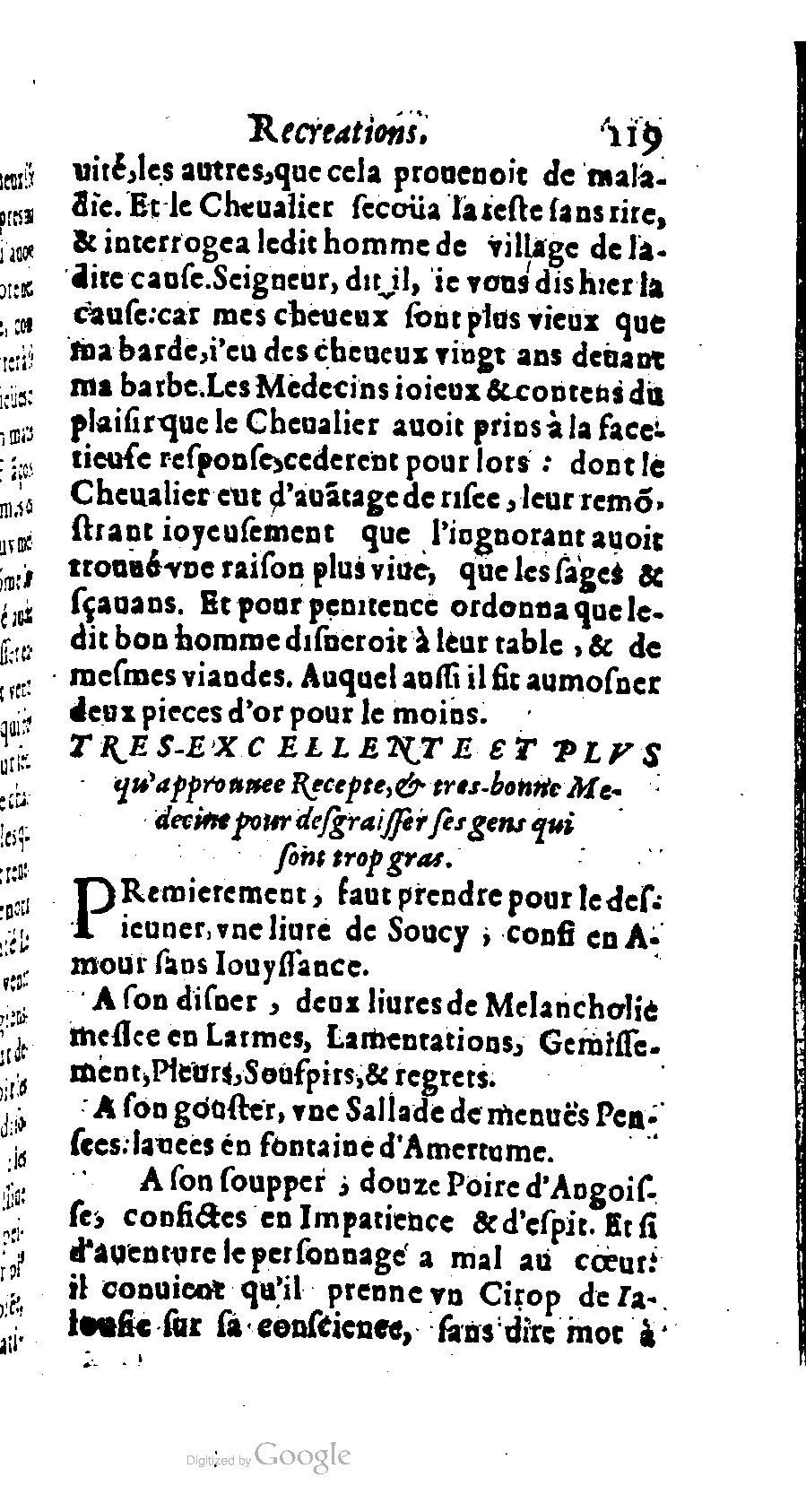 1611 - Romain de Beauvais - Trésor des récréations - BM Lyon