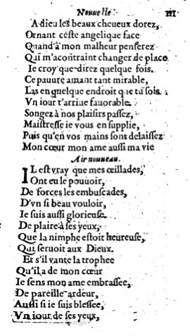 1623 - Jacques Cailloüé - Trésor ou recueil des chansons amoureuses - British Library