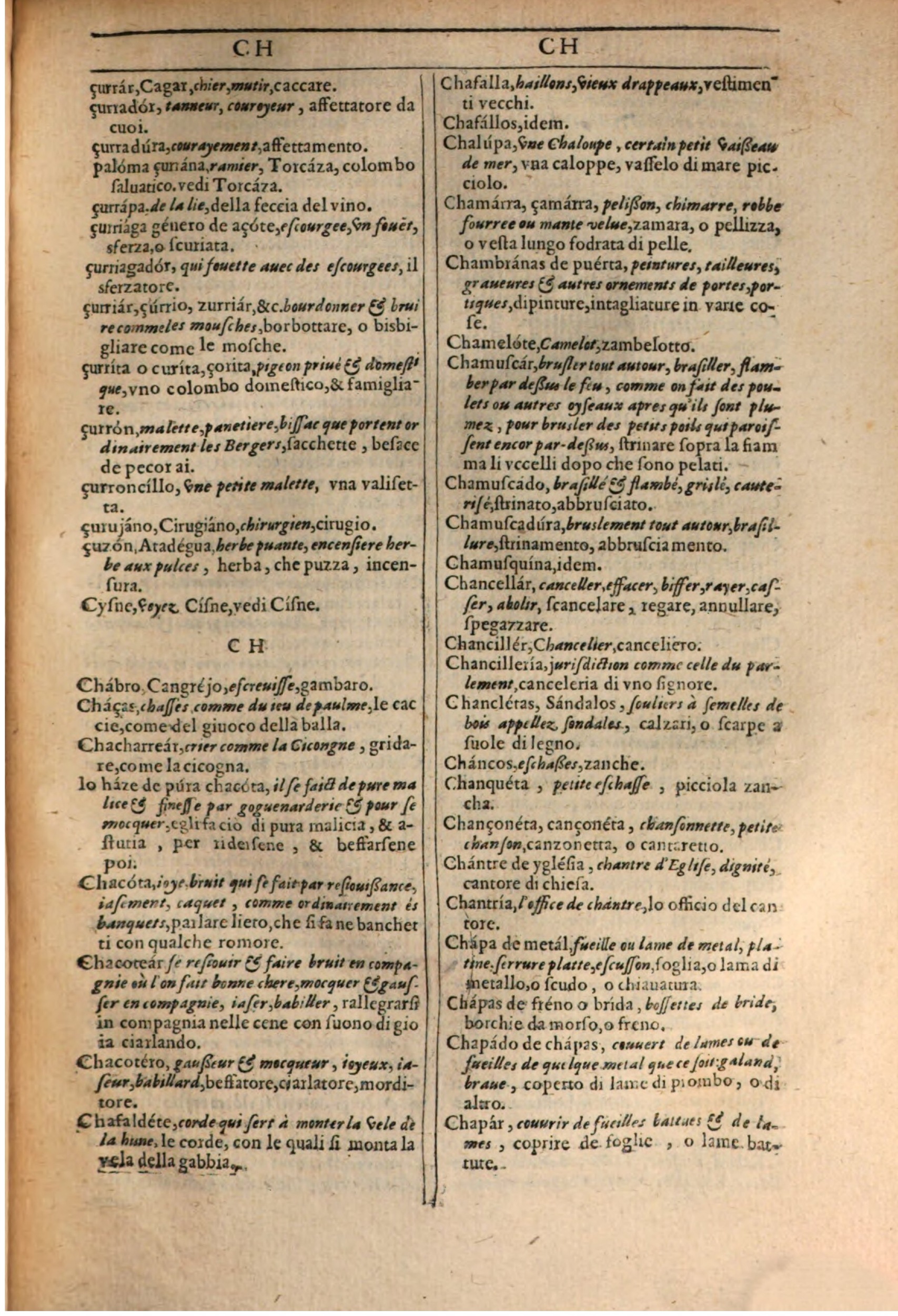 1609 - Philippe Albert et Alexandre Pernet - Trésor des trois langues française, italienne et espagnole (Première partie) - BSB Munich