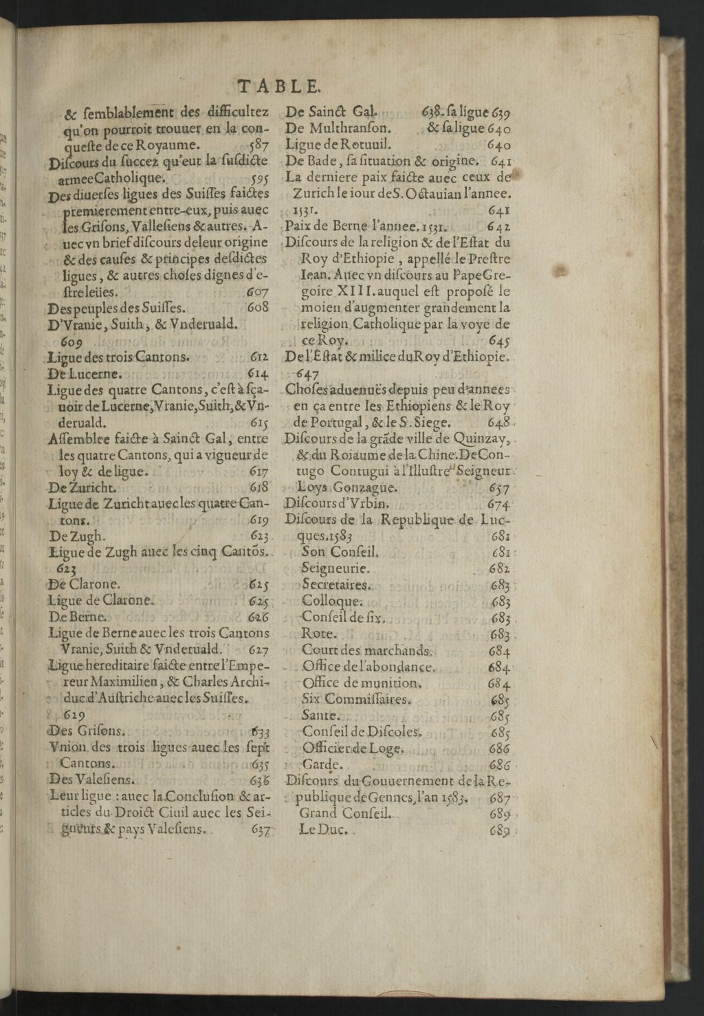 1608 - Nicolas Du Fossé - Trésor politique - BnF Tolbiac