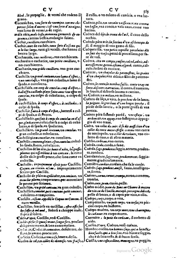 1617 - Samuel Crespin - Trésor des trois langues espagnole, française et italienne (3 parties) - Ohio