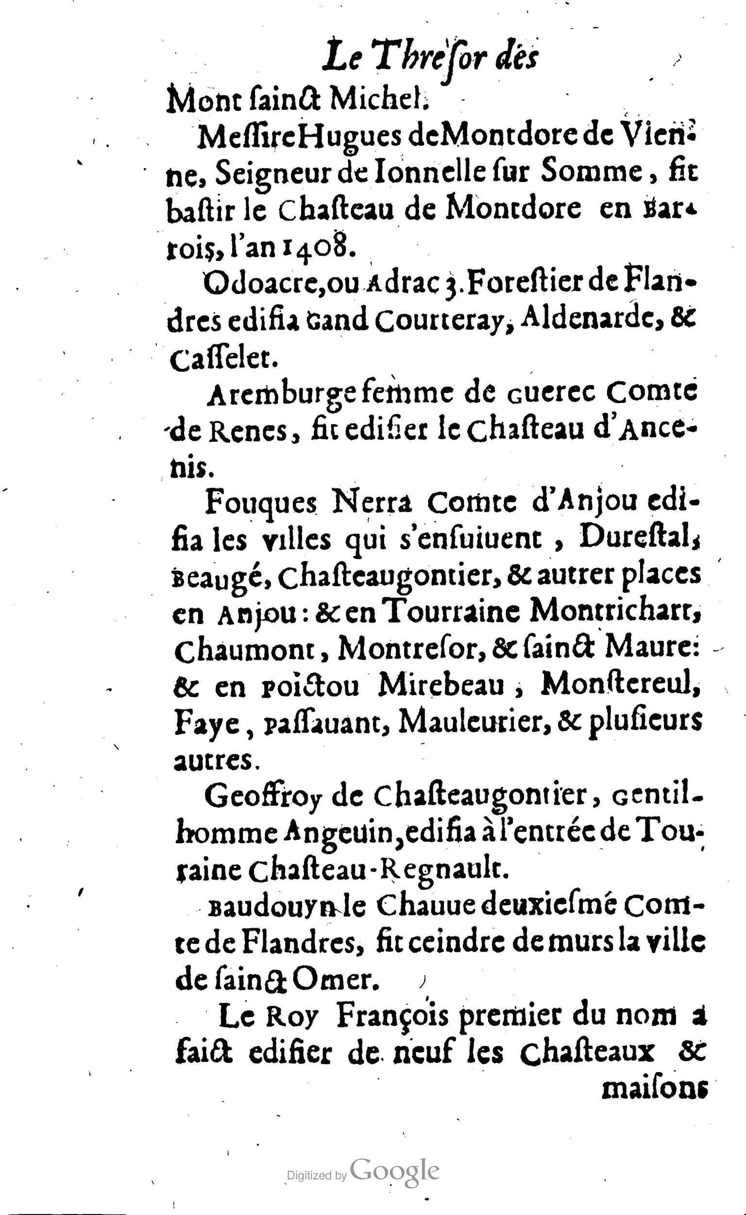 1638 - Jean Corrozet - Trésor des histoires de France - BM Lyon