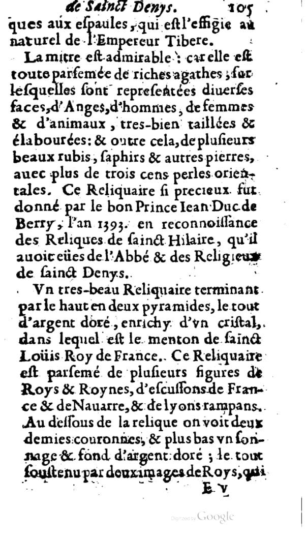 1646 - Jean Billaine - Trésor sacré ou inventaire des saintes reliques - BM Lyon