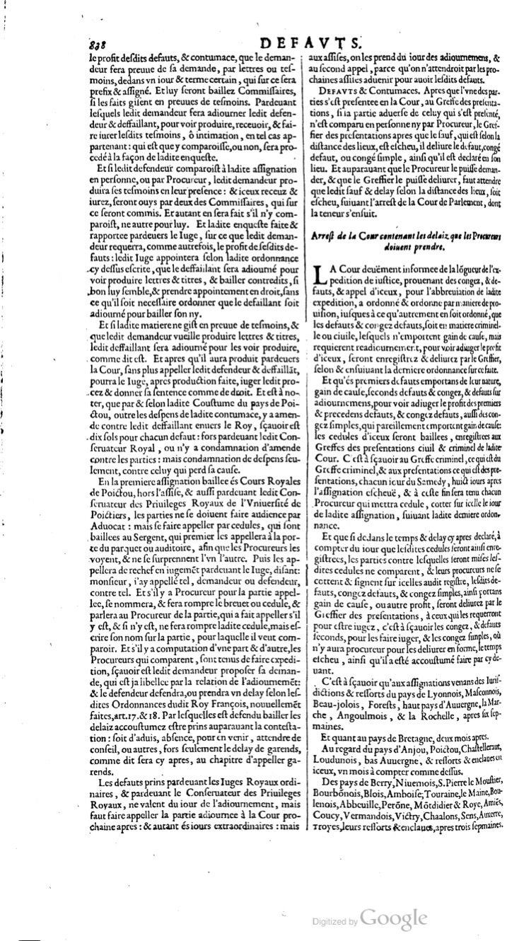1629 - Veuve Nicolas Buon - Trésor du droit français (29620 T. 1) - BM Lyon