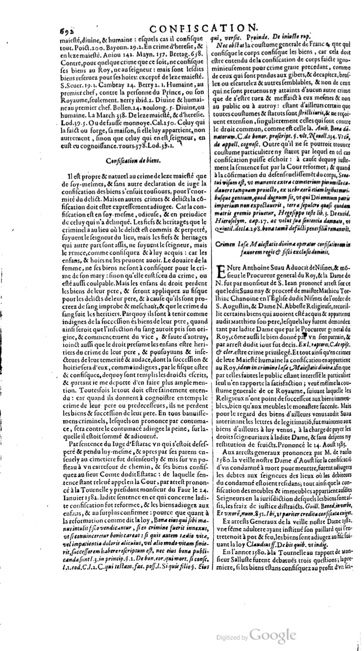 1629 - Veuve Nicolas Buon - Trésor du droit français (29620 T. 1) - BM Lyon