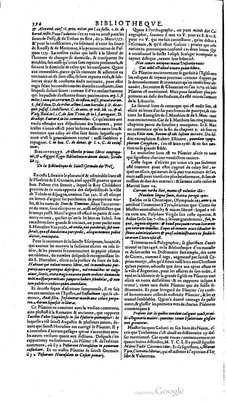 1629 - Veuve Nicolas Buon - Trésor du droit français (21754 T. 1) - BM Lyon