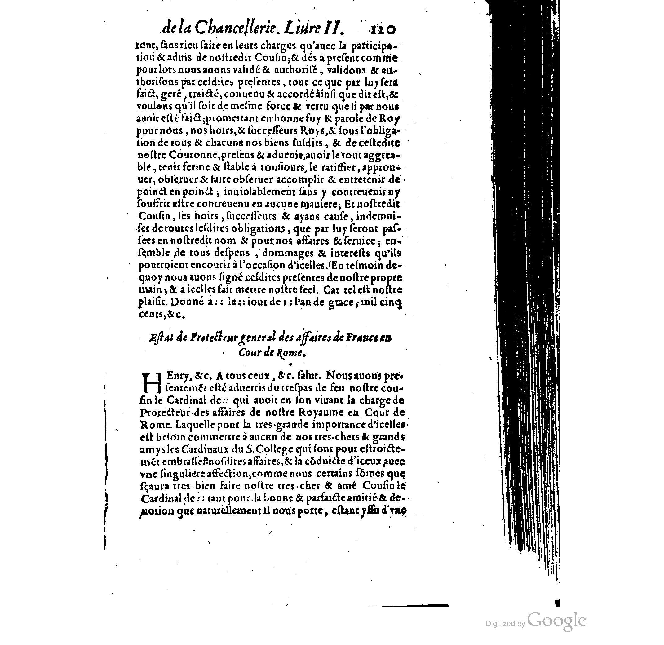 1614 - Jean Richer - Trésor du nouveau style et protocole de la chancellerie de France - BSB Munich