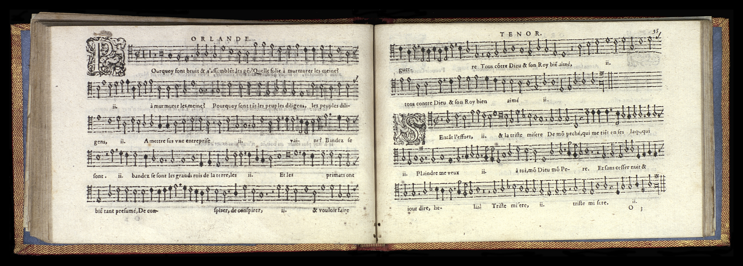 1582 - [Pierre de Saint-André] - Trésor de musique d’Orlande de Lassus Tenor - Mons
