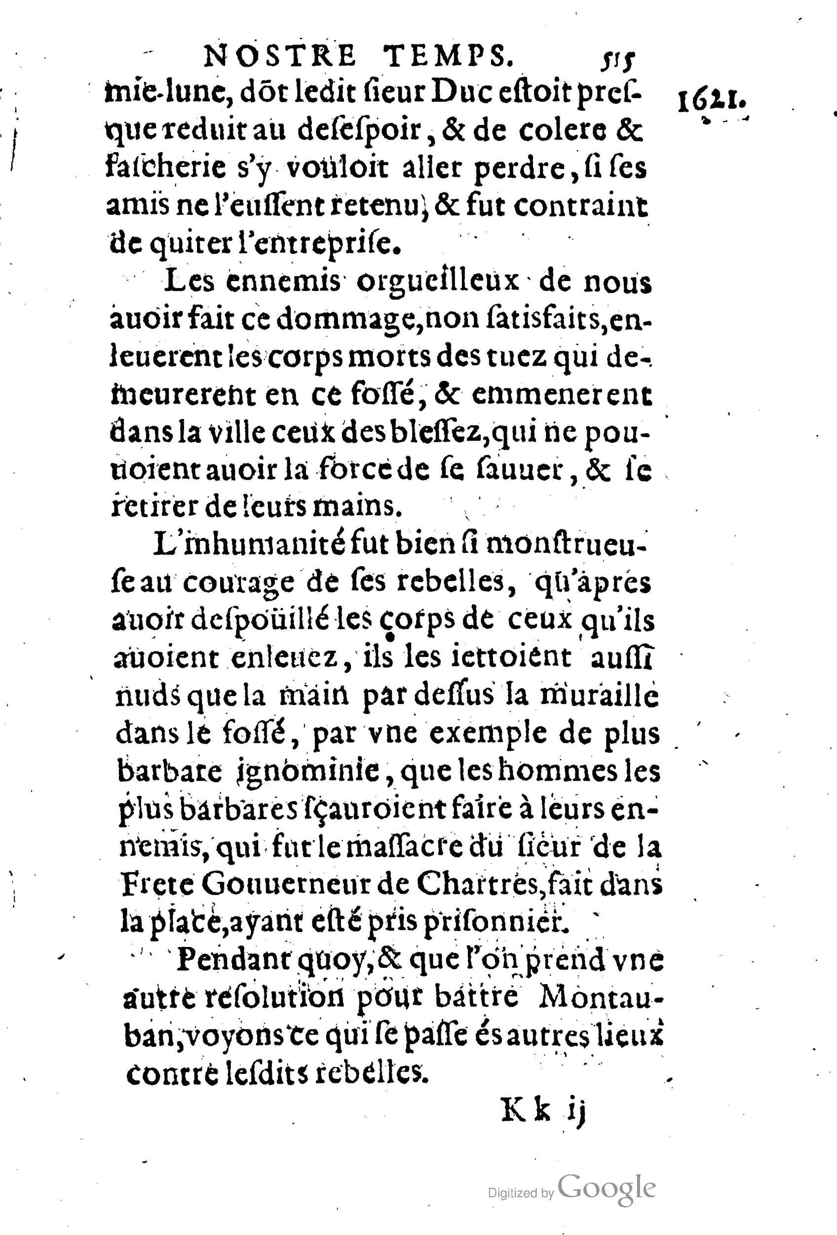 1623 - Joseph Bouillerot - Trésor de l’histoire générale de notre temps - BM Lyon
