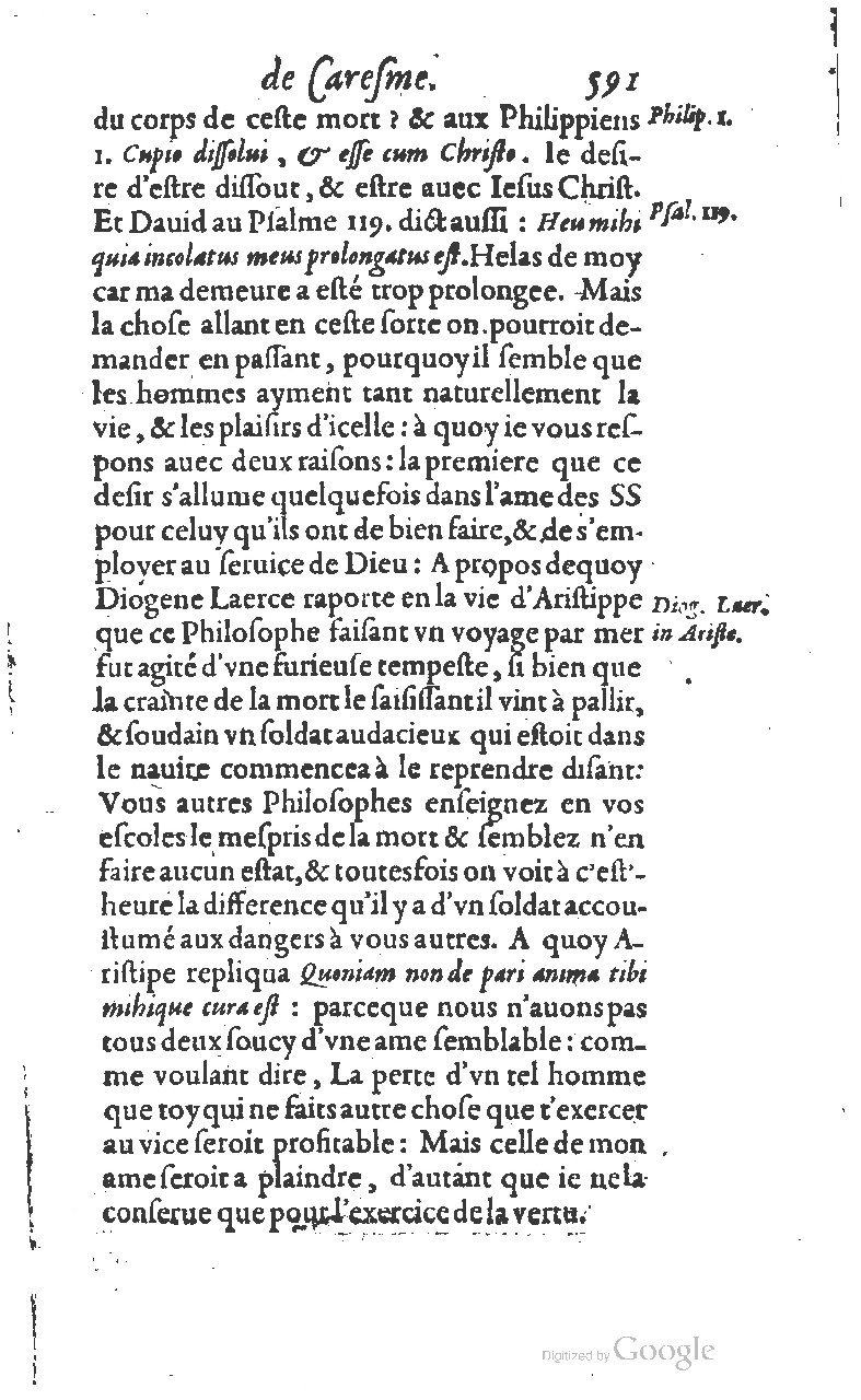 1607 - Nicolas Du Fossé - Trésor quadragésimal - T 01 - BM Lyon
