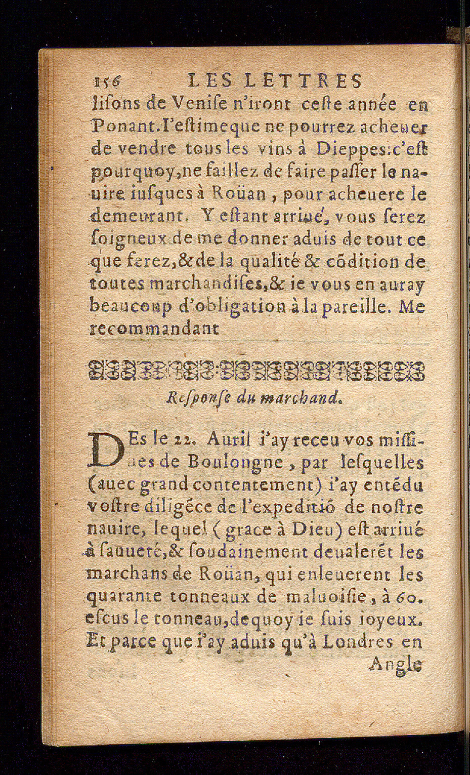 1614 - Barthélemy Vincent - Élite et Trésor des lettres missives - Bâle