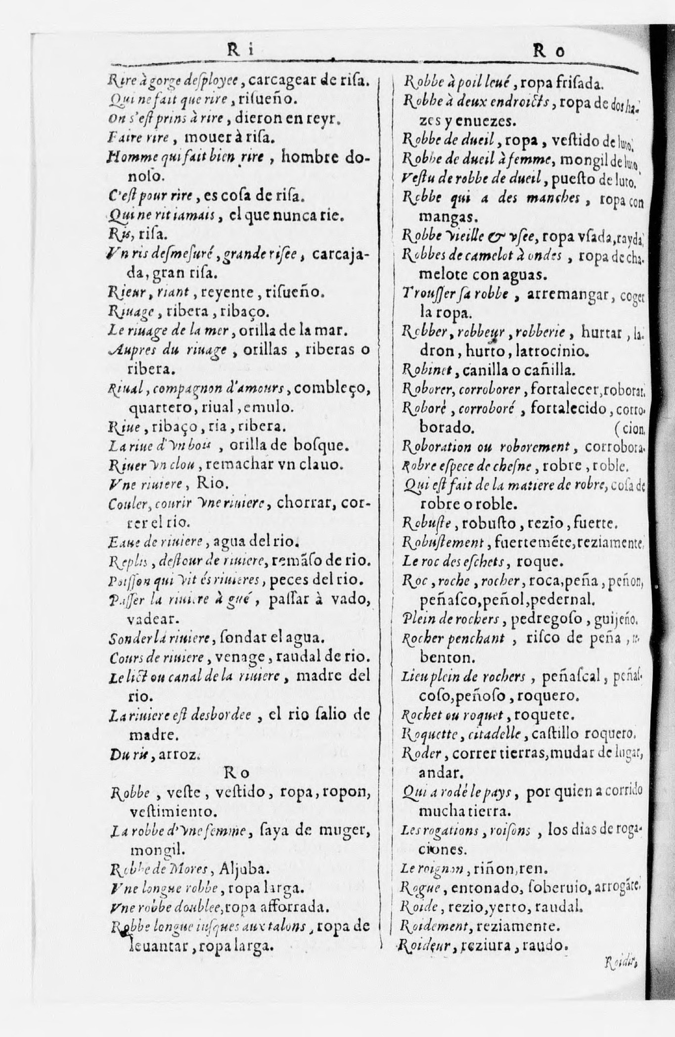 1616 - Veuve Marc Orry - Trésor des deux langues espagnole et française (Seconde partie) - BnF 1616 - Veuve Marc Orry - Trésor des deux langues espagnole et française (Seconde partie) - BnF