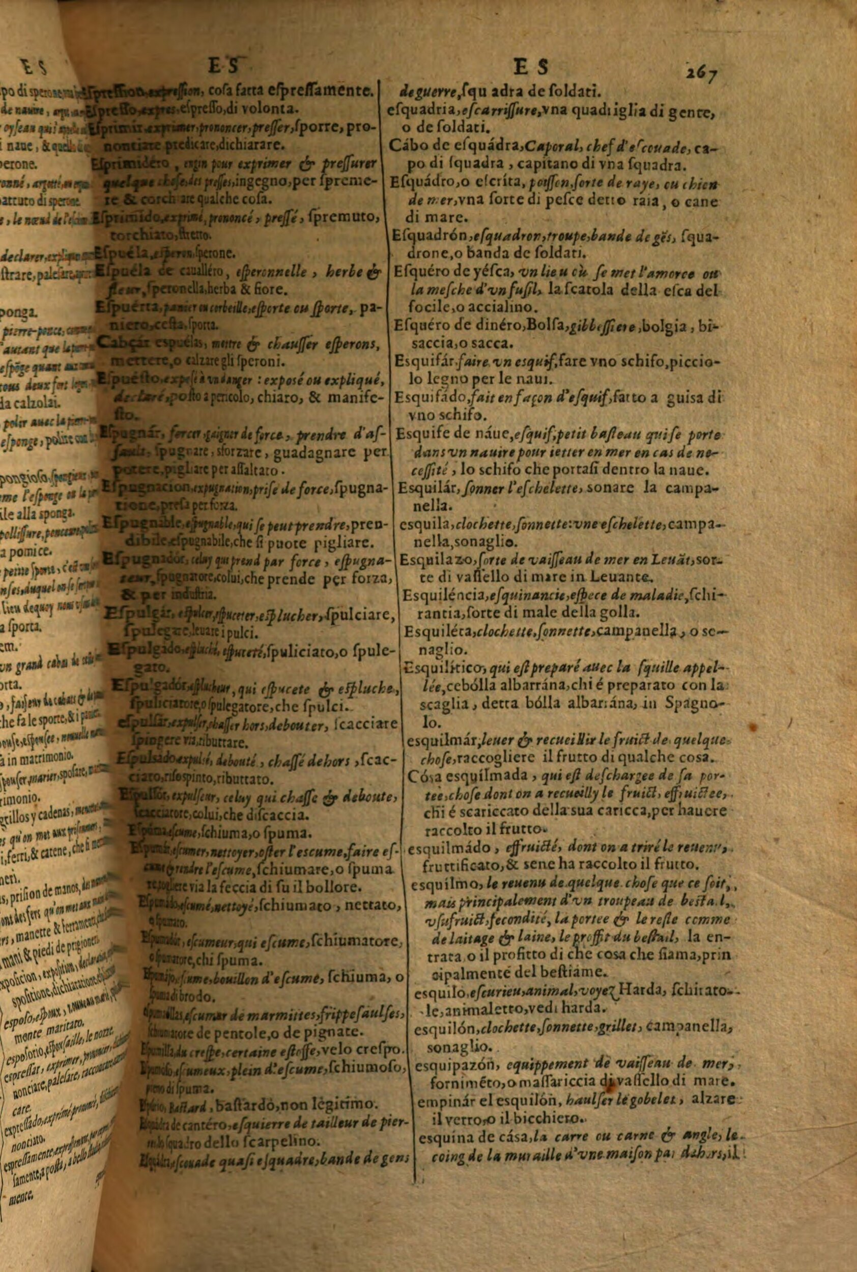 1617 - Samuel Crespin - Trésor des trois langues espagnole, française et italienne (Première partie) - Regensburg
