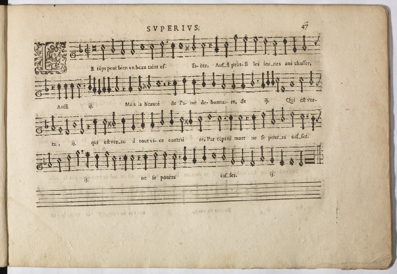 1594 - Paul Marceau - Trésor de musique d&#039;Orlande de Lassus, Superius, Bassus, Tenor, Quinta pars - BnF