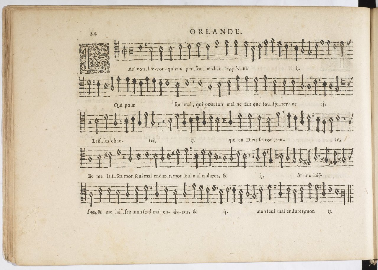1594 - Paul Marceau - Trésor de musique d&#039;Orlande de Lassus, Superius, Bassus, Tenor, Quinta pars - BnF
