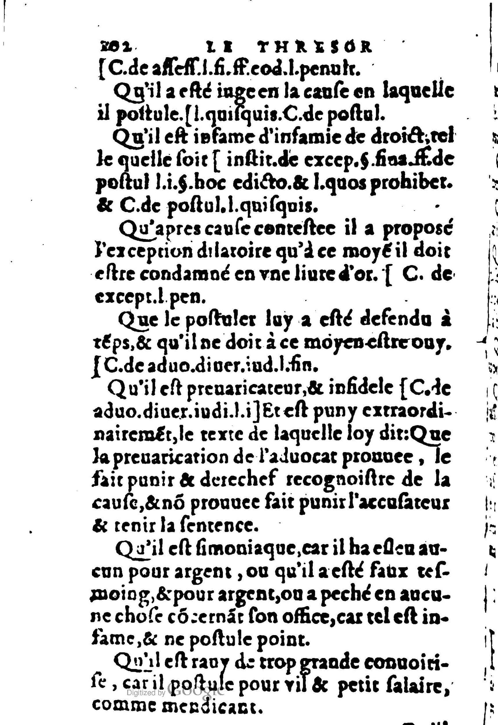 1605 - Pierre Rigaud - Trésor de pratique pour les juges - BM Lyon 1605 - Pierre Rigaud - Trésor de pratique pour les juges - BM Lyon