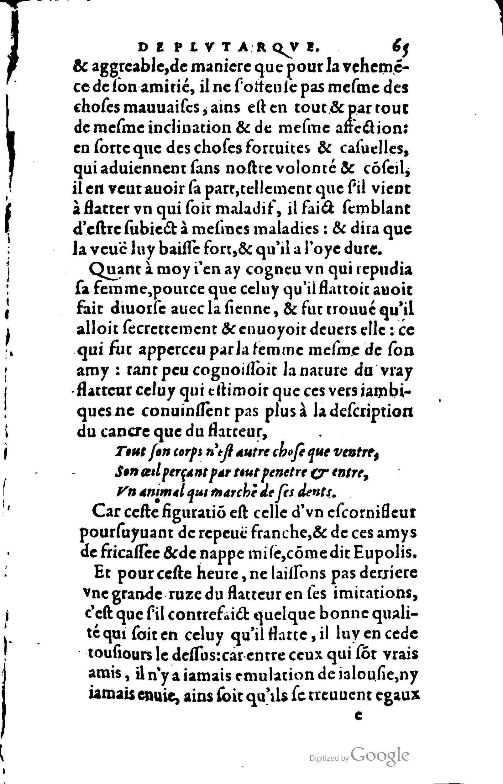 1578 - Jean Poupy - Trésor des morales de Plutarque - BSB Munich