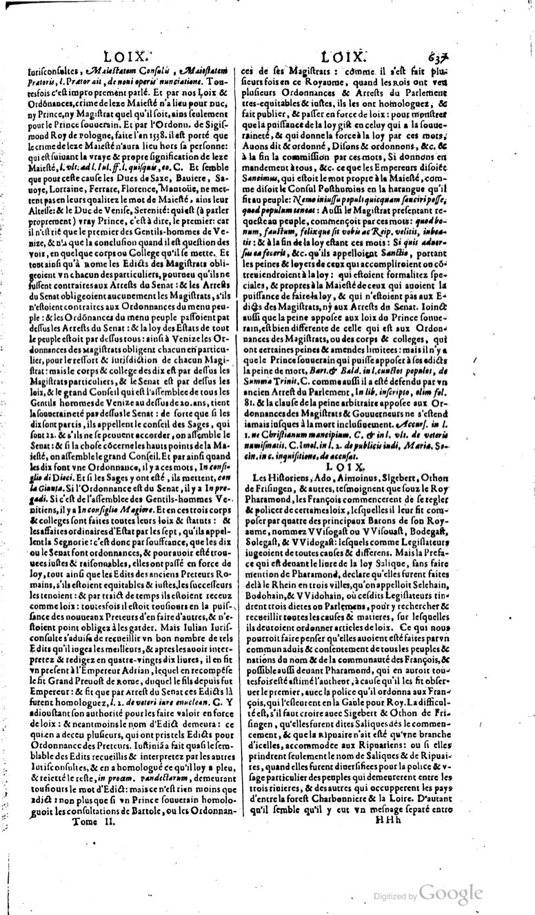 1629 - Veuve Nicolas Buon - Trésor du droit français (29620 T. 2) - BM Lyon