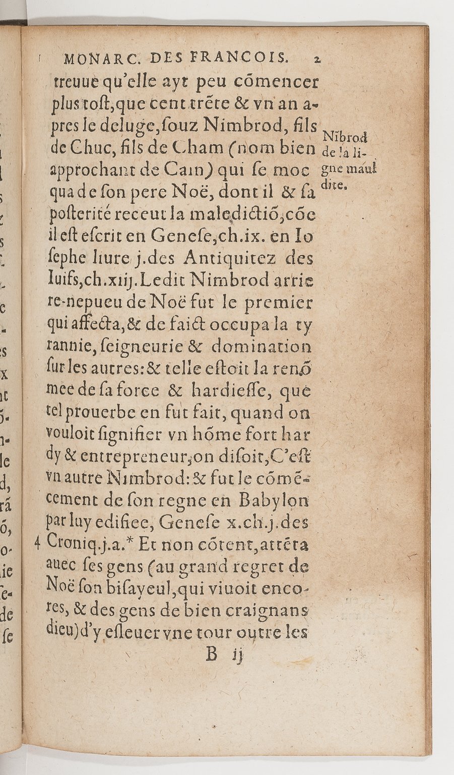 1583 - Galiot Corrozet - Trésor des histoires de France - BnF