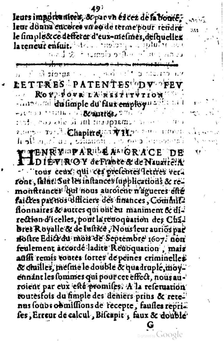 1615 - s.n. 2 - Trésor des trésors de France - BM Lyon