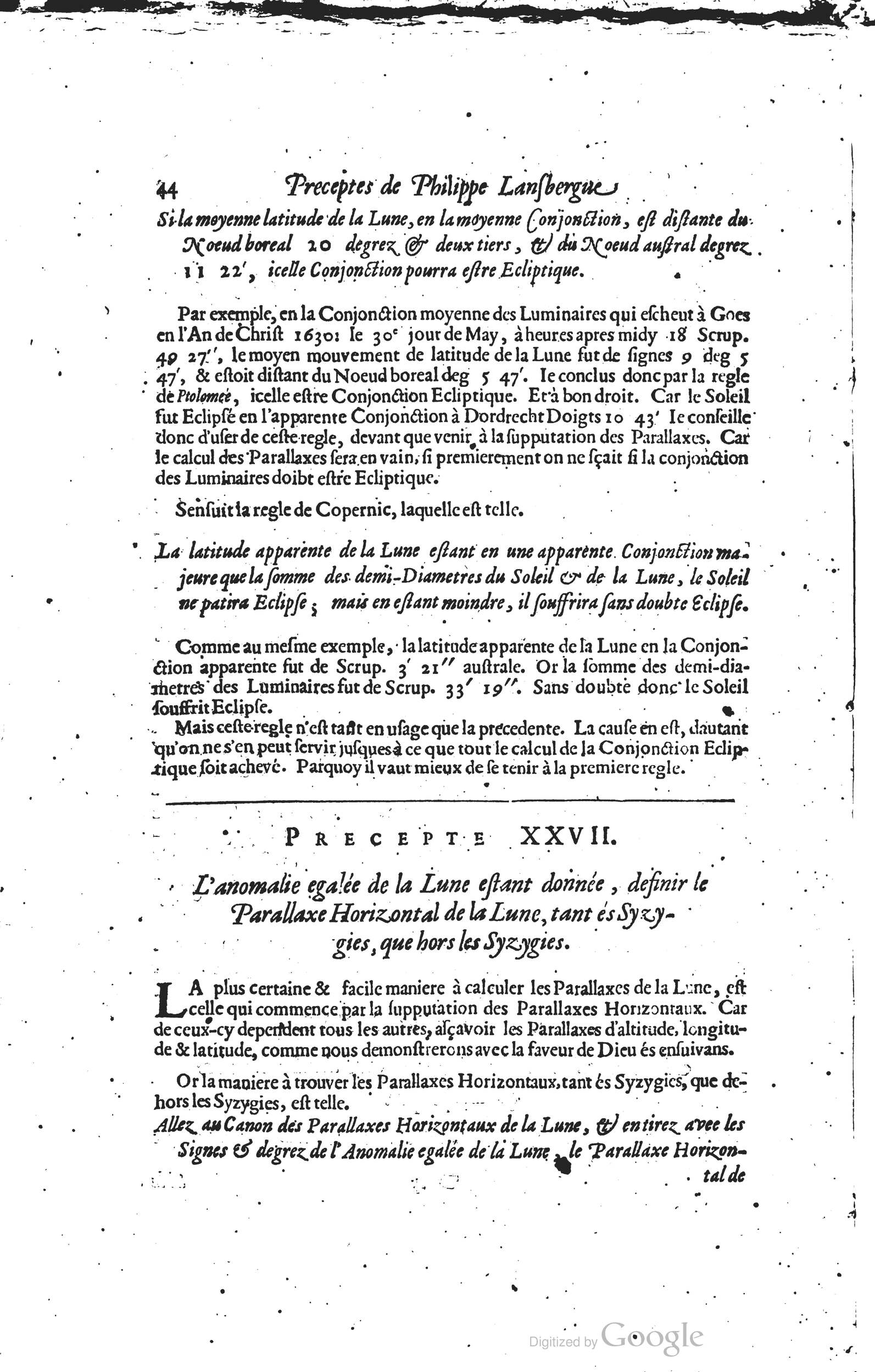1634 - Zacharie Roman - Les Tables perpétuelles - Universiteit Leiden