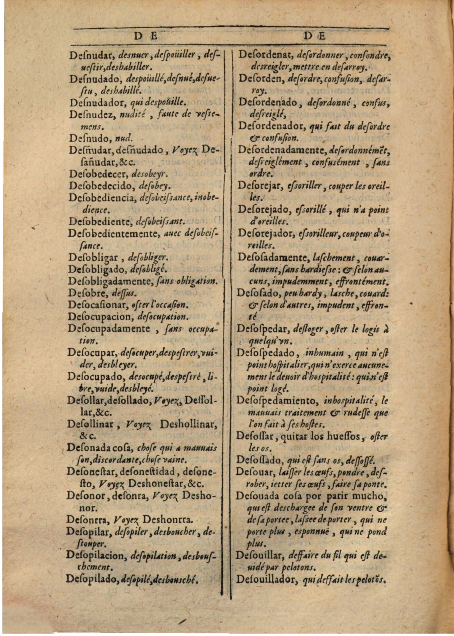 1607 - Marc Orry - Trésor des deux langues espagnole et française (Première partie) - BSB Munich 1607 - Marc Orry - Trésor des deux langues espagnole et française (Première partie) - BSB Munich