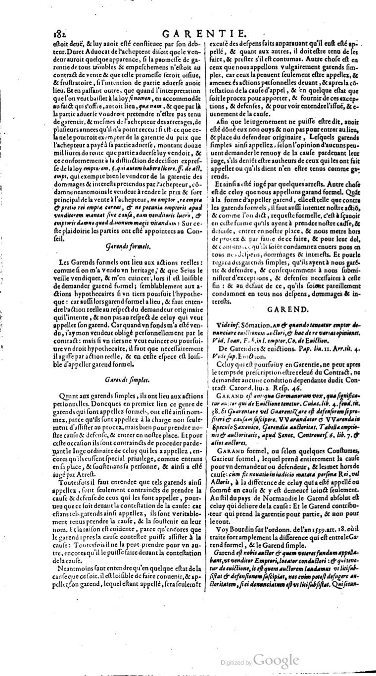 1629 - Veuve Nicolas Buon - Trésor du droit français (29620 T. 2) - BM Lyon