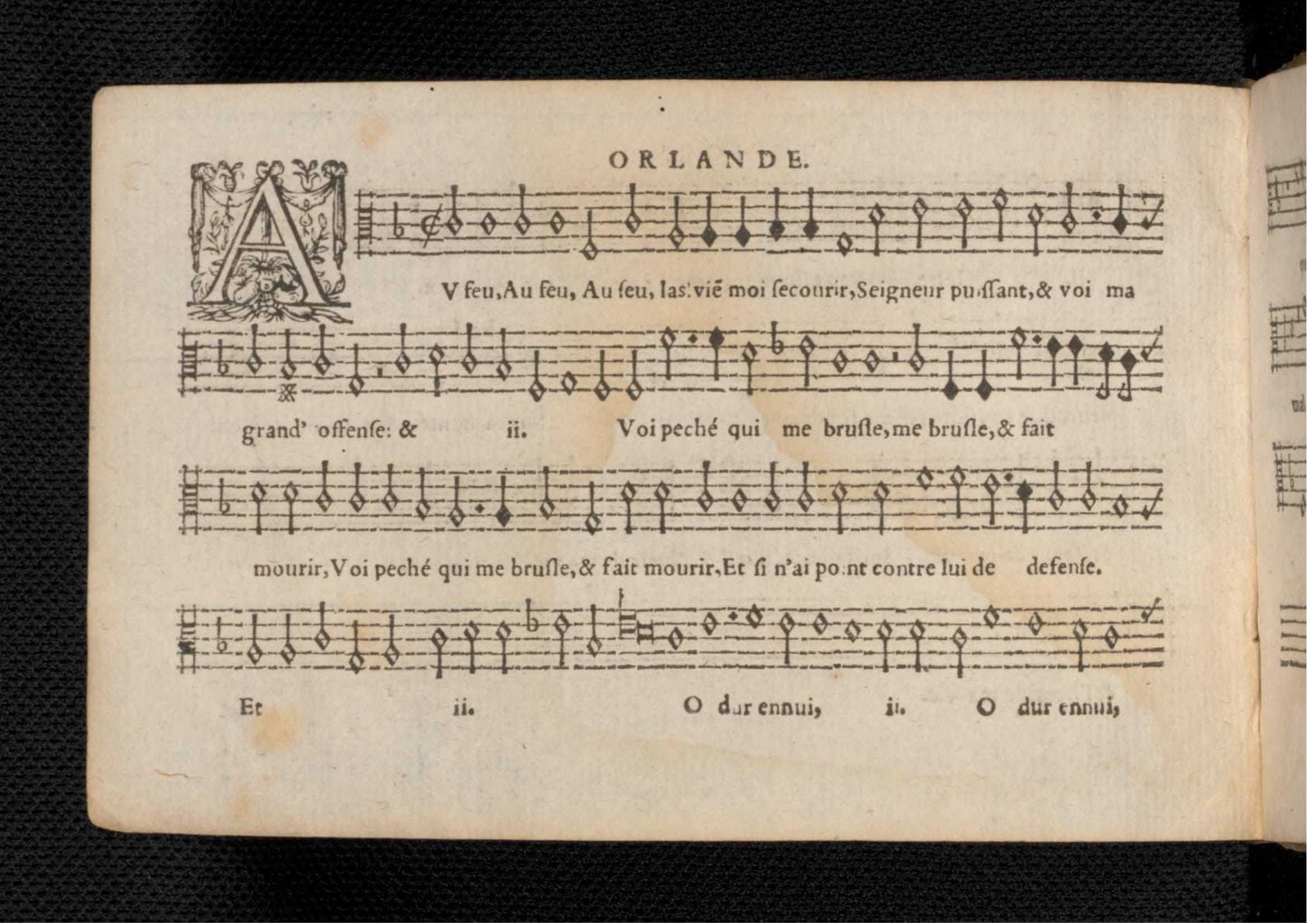 1576 - [Pierre de Saint-André] - Trésor de musique d’Orlande de Lassus Tenor - KBR Bruxelles