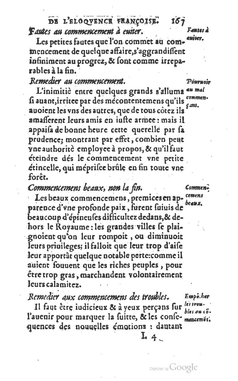 1610 - Louis Coste - Trésor de l’éloquence française (Seconde partie) - BM Lyon
