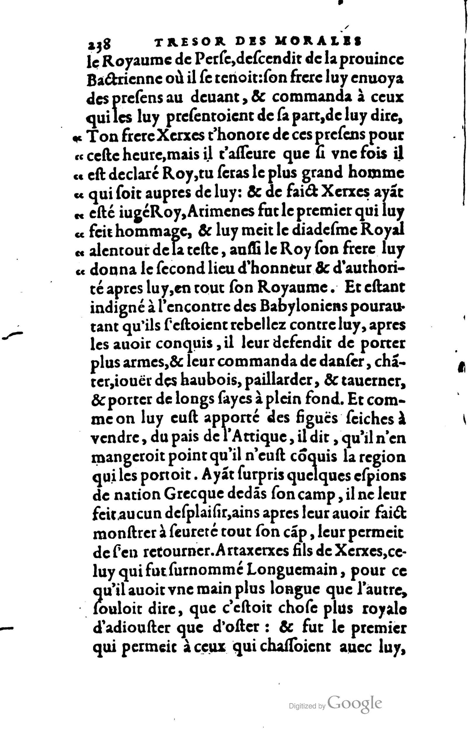 1578 - Jean Poupy - Trésor des morales de Plutarque - BSB Munich