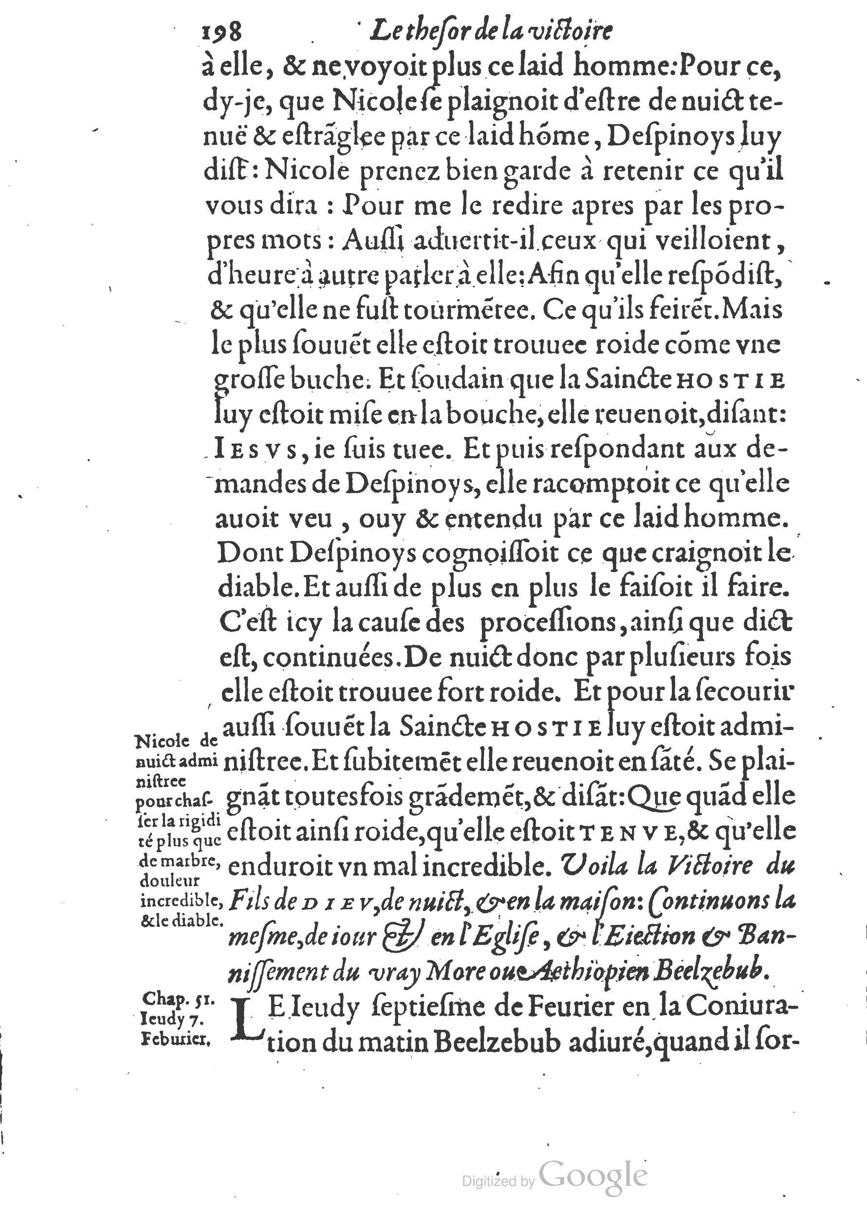 1578 - Nicolas Chesneau - Trésor et entière histoire de la triomphante victoire du corps de Dieu sur l’esprit malin - British Library 1578 - Nicolas Chesneau - Trésor et entière histoire de la triomphante victoire du corps de Dieu sur l’esprit malin - British Library
