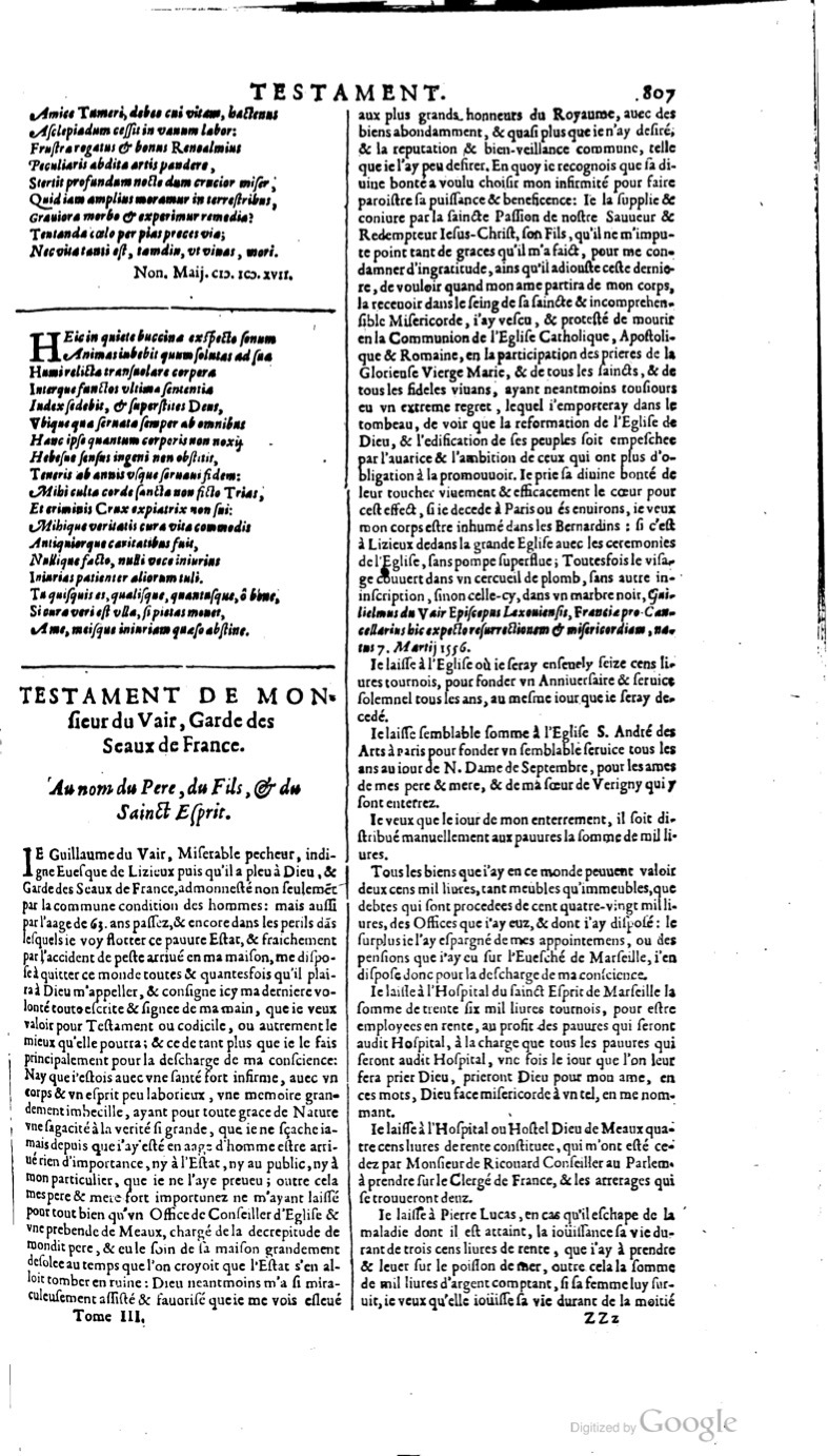 1629 - Veuve Nicolas Buon - Trésor du droit français (21754 T. 3) - BM Lyon