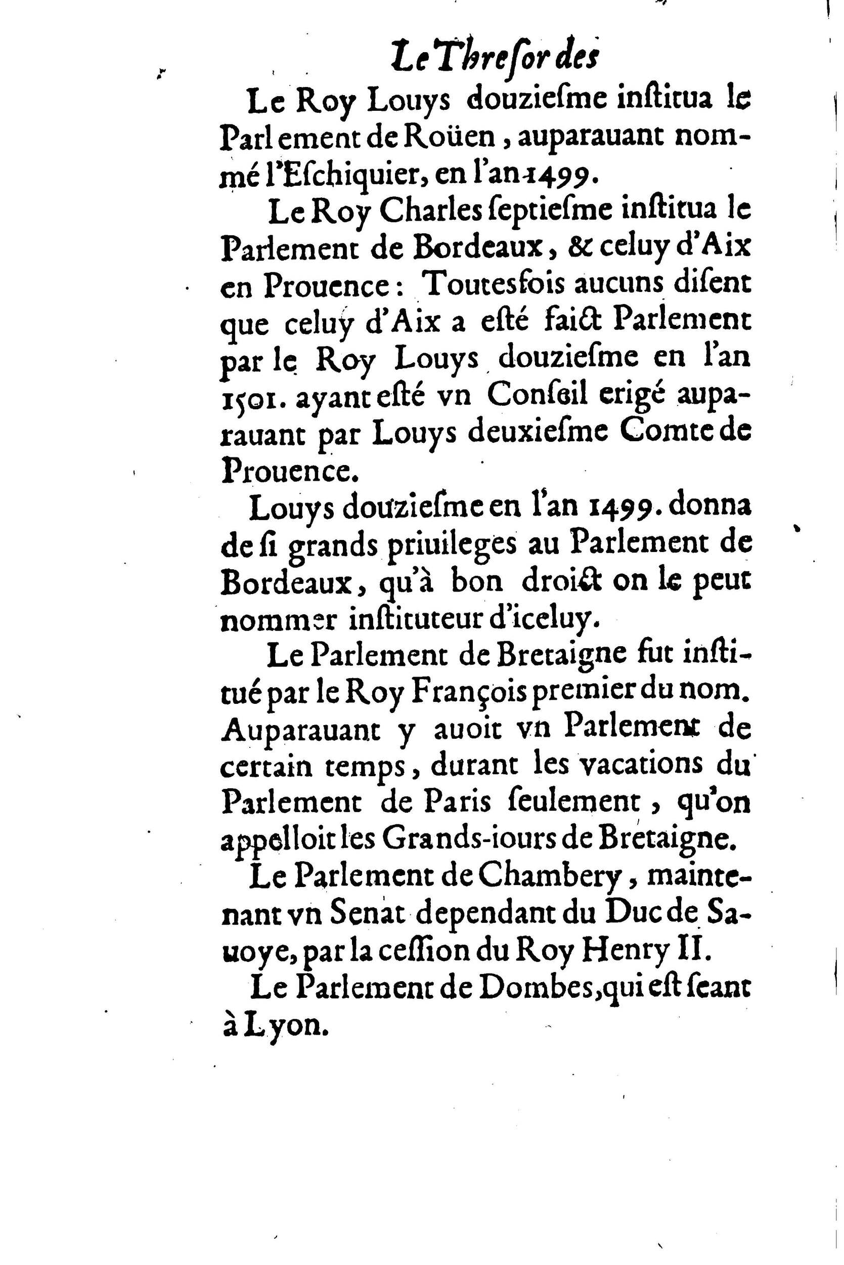 1633 - Jean Corrozet - Trésor des histoires de France - BM Lyon 1633 - Jean Corrozet - Trésor des histoires de France - BM Lyon