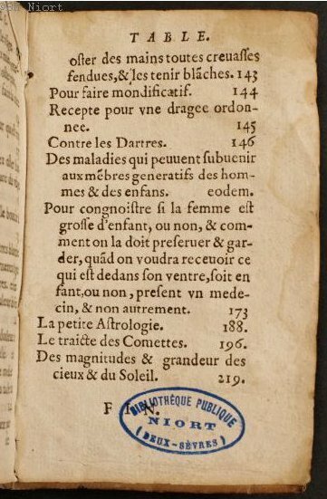 1586 - Benoît Rigaud - Trésor des fleurs et secrets de médecine - Université Paris Cité