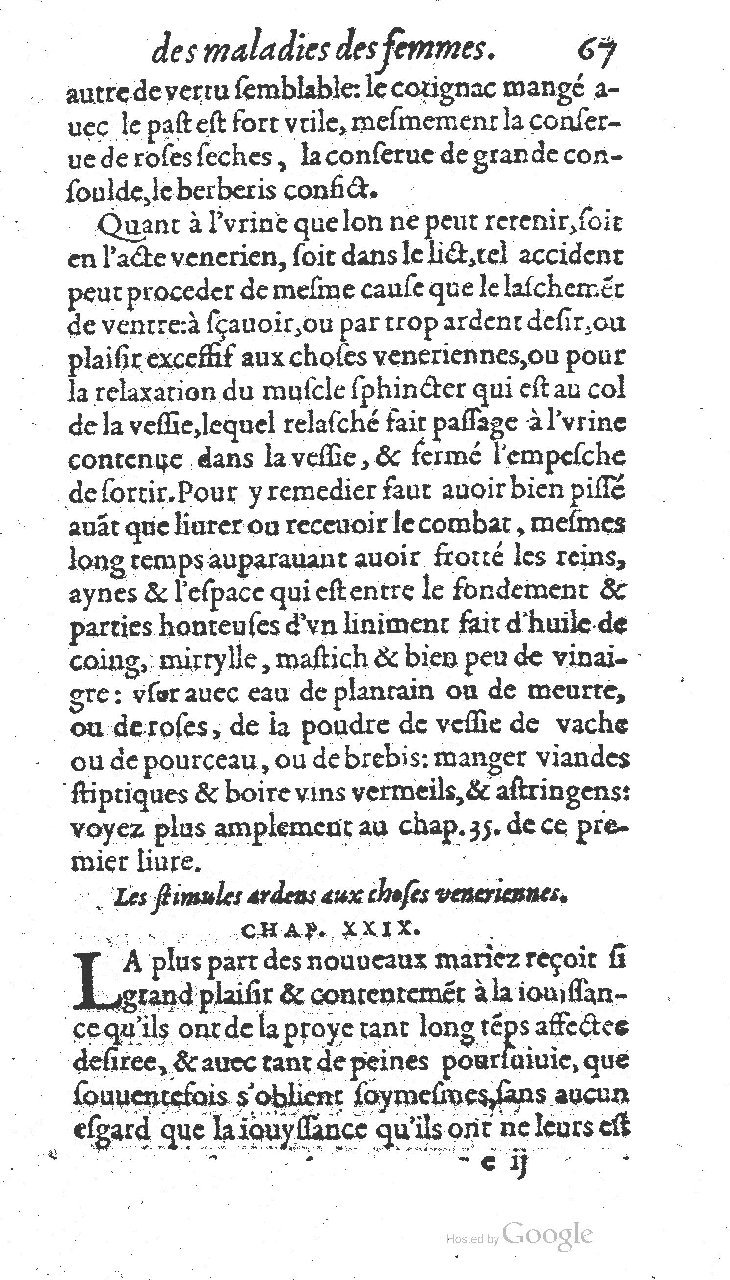 1585 - Jacques du Puis - Trésor des remèdes secrets pour les maladies des femmes - BnF