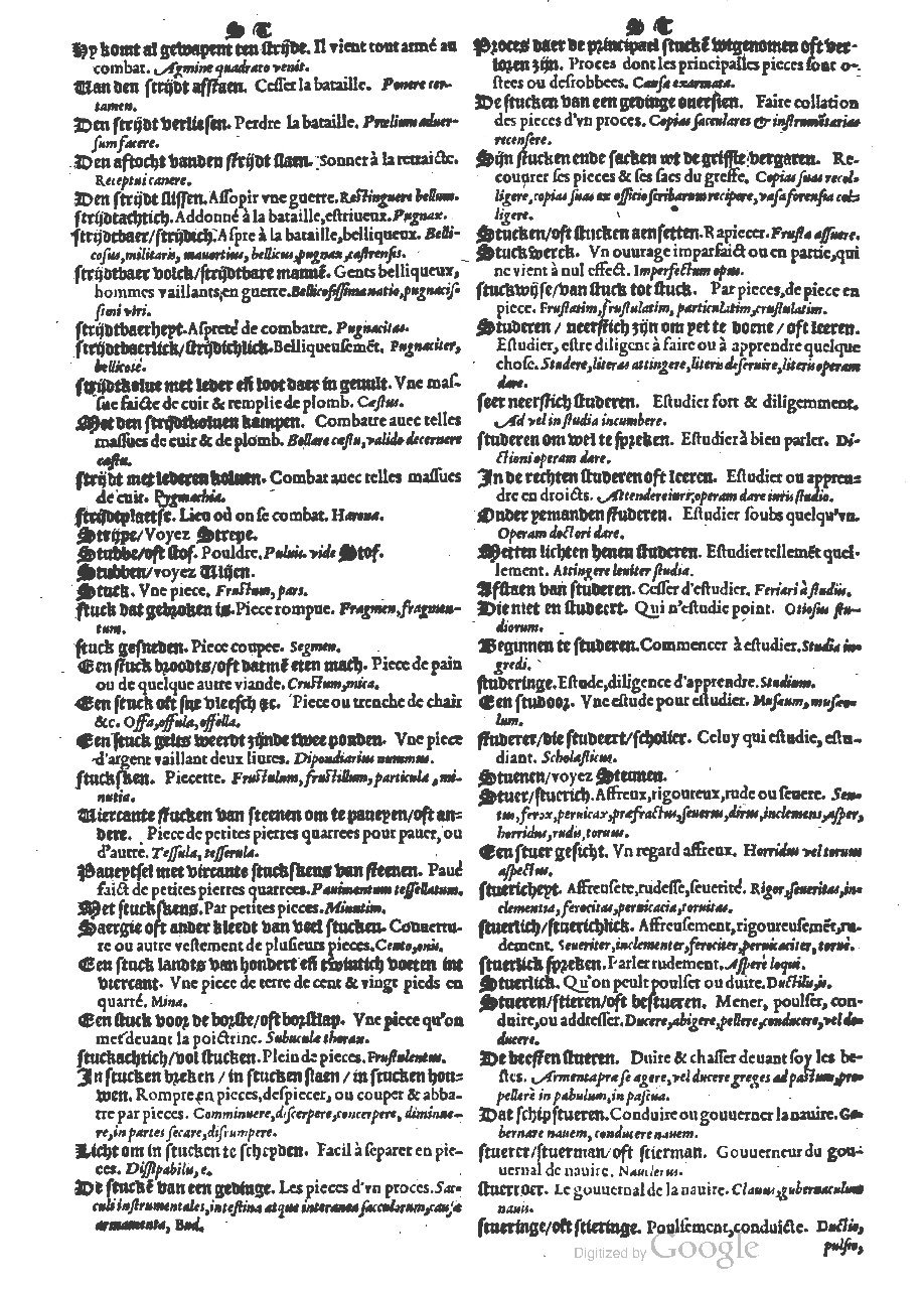 1573 - Christophe Plantin - Trésor du langage bas-allemand - BM Lyon 1573 - Christophe Plantin - Trésor du langage bas-allemand - BM Lyon