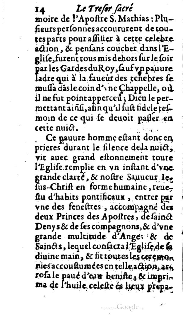 1646 - Jean Billaine - Trésor sacré ou inventaire des saintes reliques - BM Lyon