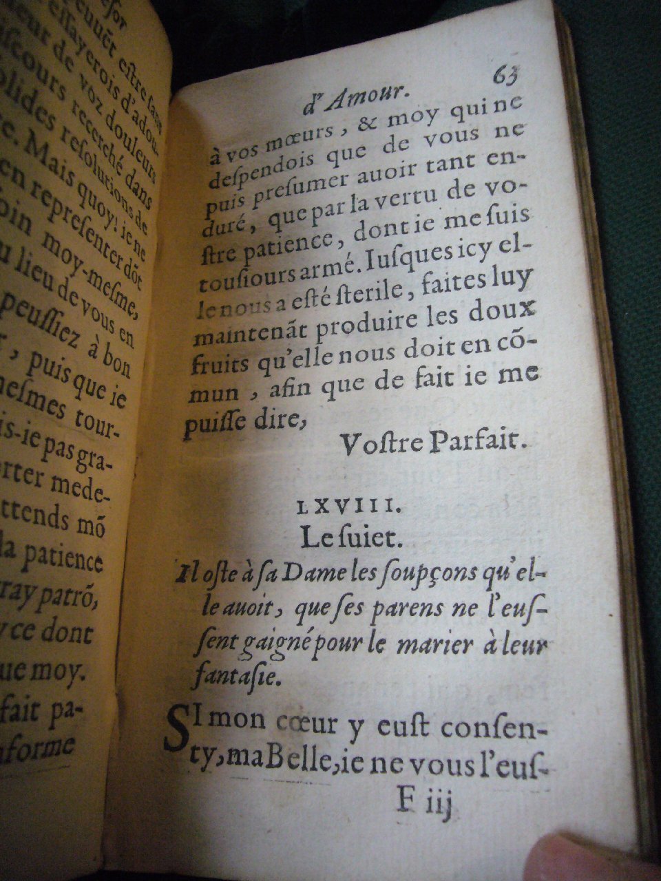 1597 - Matthieu Guillemot - Trésor d’amour - BnF Arsenal
