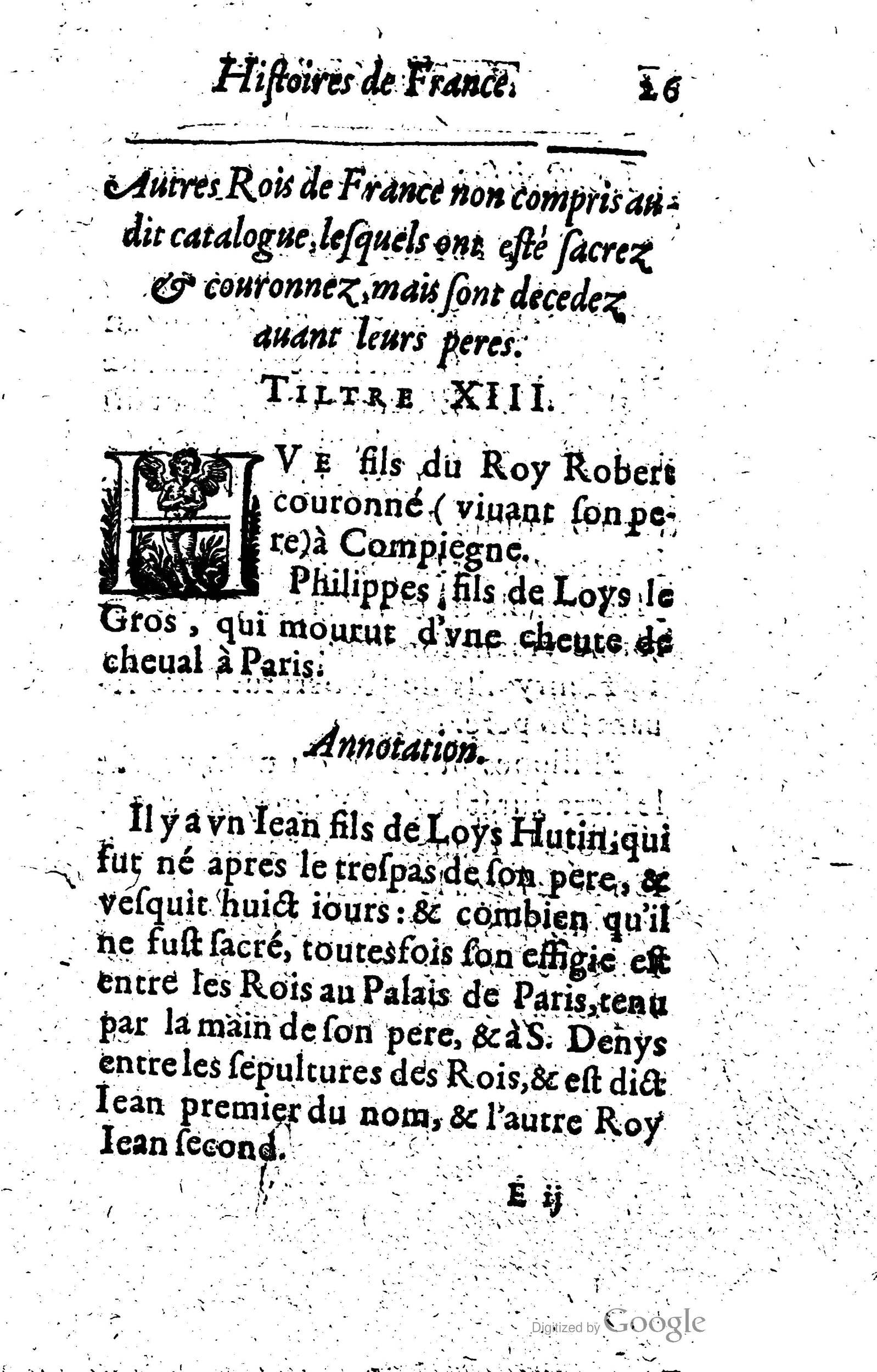 1619 - Jean Corrozet - Trésor des histoires de France - Anvers Musée Plantin-Moretus