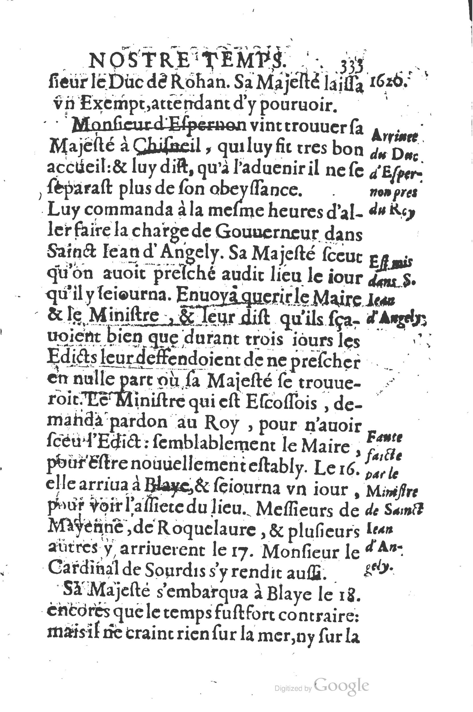1626 - Joseph Bouillerot - Trésor de l’histoire générale de notre temps - BSB Munich