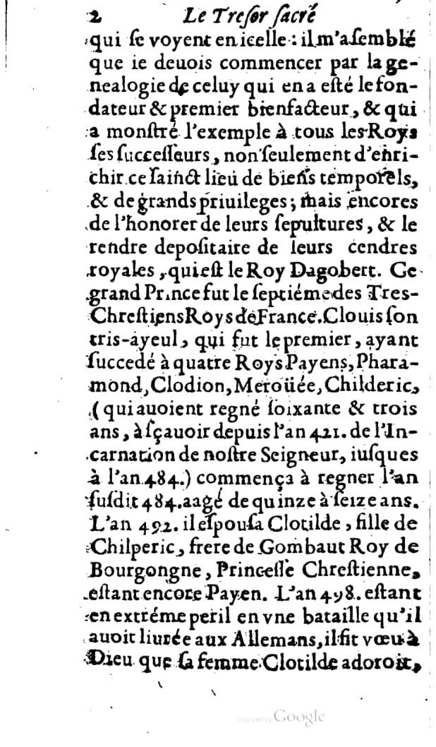 1646 - Jean Billaine - Trésor sacré ou inventaire des saintes reliques - BM Lyon