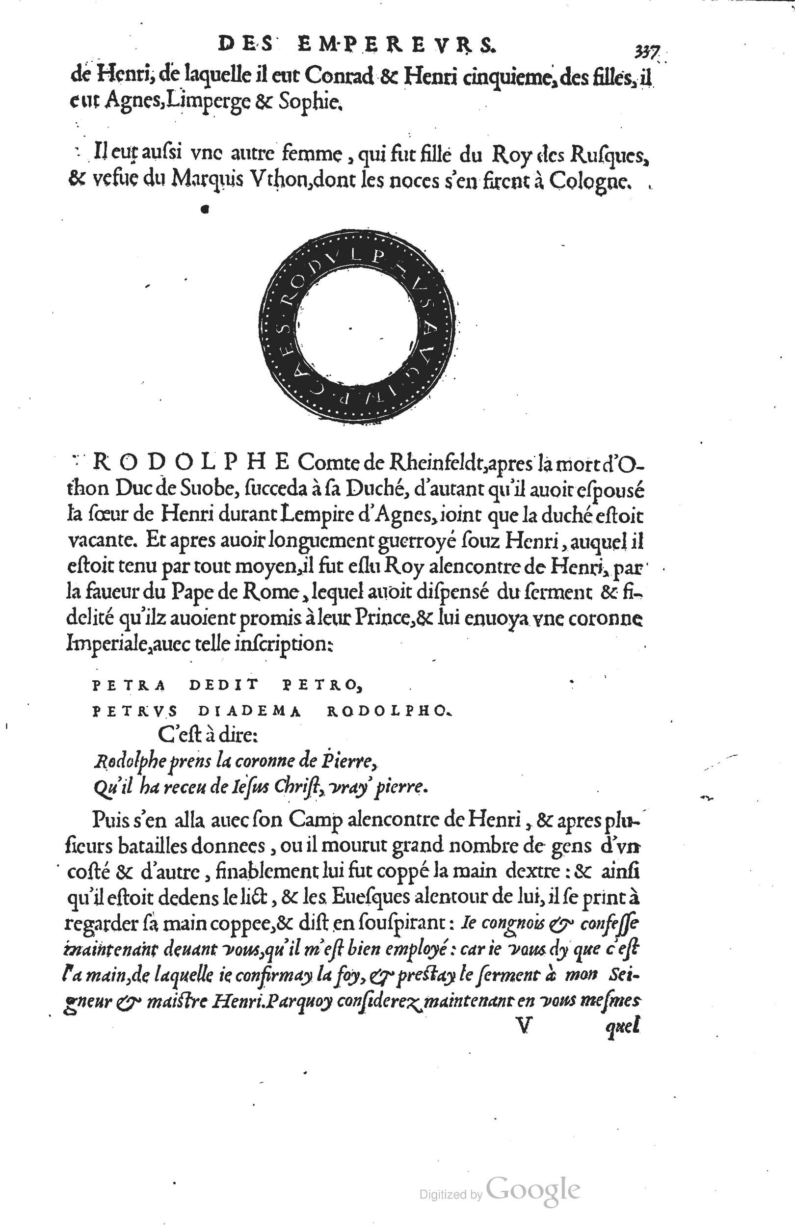 1553 - Jacopo Strada et Thomas Guérin - Épitome du Trésor des antiquités - Prague