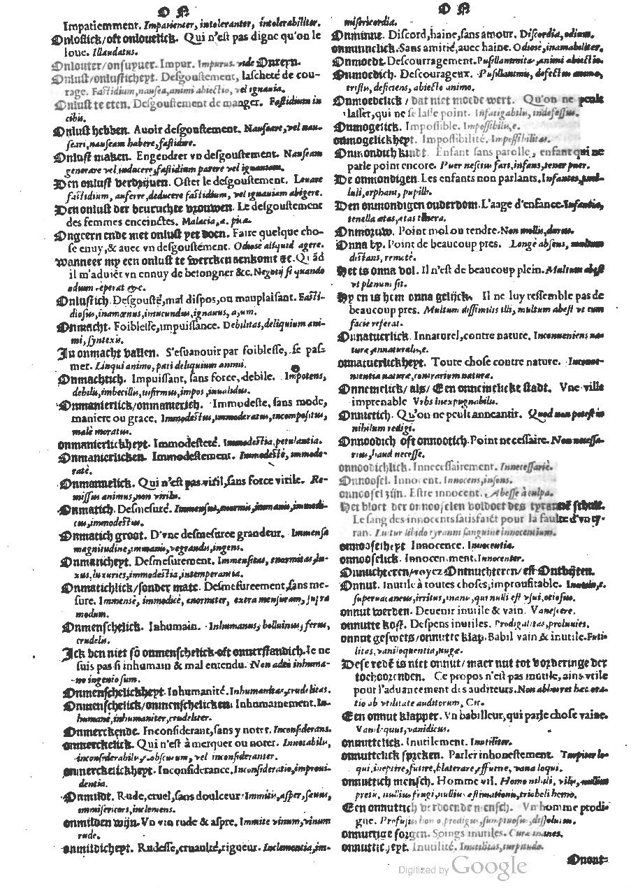 1573 - Christophe Plantin - Trésor du langage bas-allemand - BM Lyon
