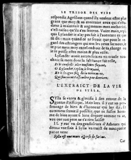 1574 - Benoît Rigaud - Trésor des vies de Plutarque - Avignon